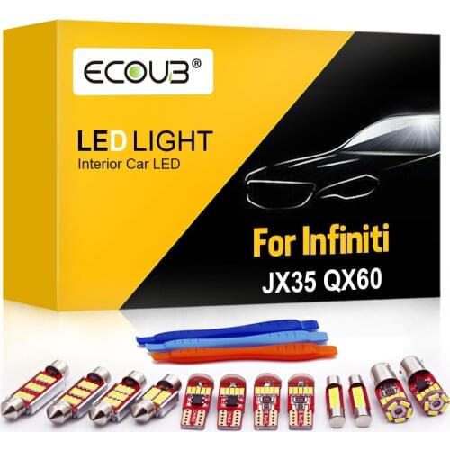 Canbus LED Interior Light Bulbs for Infiniti JX35 QX60 2012-2020 Map Dome Indoor Vanity Mirror Trunk Light Car LED Kit Upgrade
