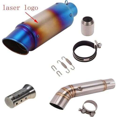 Motorcycle Exhaust Pipe Escape Modified Middle Link Pipe Muffler With DB Killer Slip For Variation Hornet 600 CB600F CB600 07-13