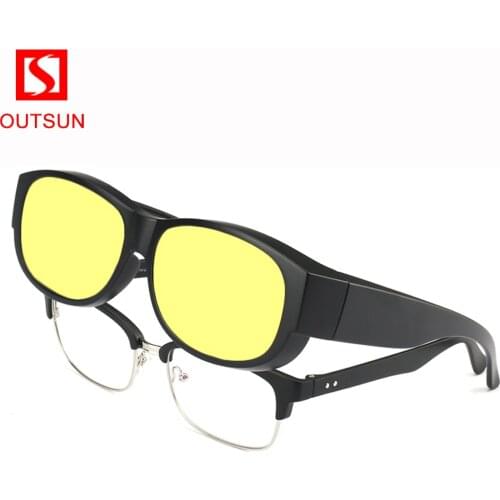 OUTSUN 2020 Polarized Sunglasses UV400 Fit Over Glasses For Men and Women Wear Over the Glasses Sunglasses Myopia Eyewear OS146