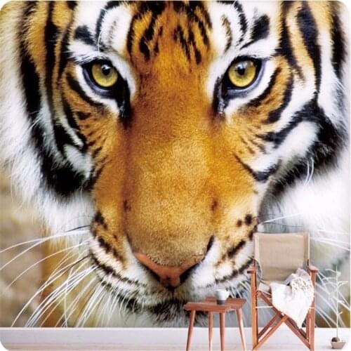 Beibehang on the wall wallpaper wallpapers photo tiger animals large murals 3 d sitting room bedroom home decoration wallpaper