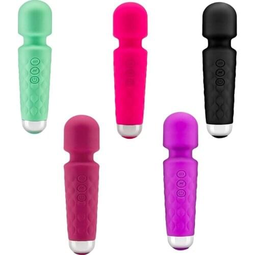 Personal Massager 20 Vibration Modes and 8 Speeds Quiet Portable Handheld Rechargeable Massagers Cordless Massager