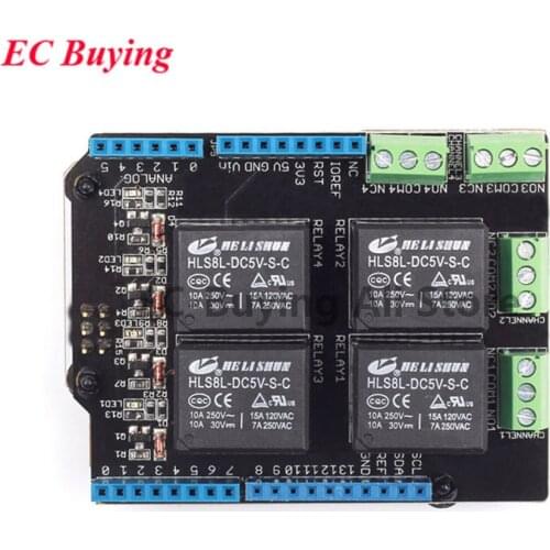 For Arduino Relay Shield v3.0 4 Way Channel Relay Control Expansion Board
