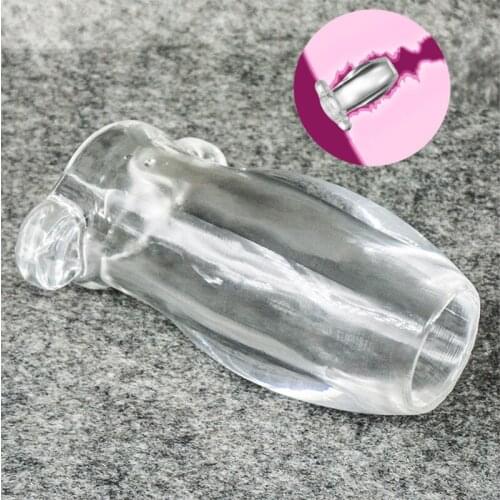 Transparent Hollow Anal Plug For Women Vagina Anal Dilator Prostate Massager Sex Toys For Adult Enema Anus Shower SM Products