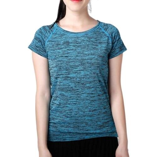 Yoga Shirts Breathable Sweat-absorbing Quick Drying Slim-fitting Short-sleeved T-shirt Clothes For Yoga Running Fitness Sports