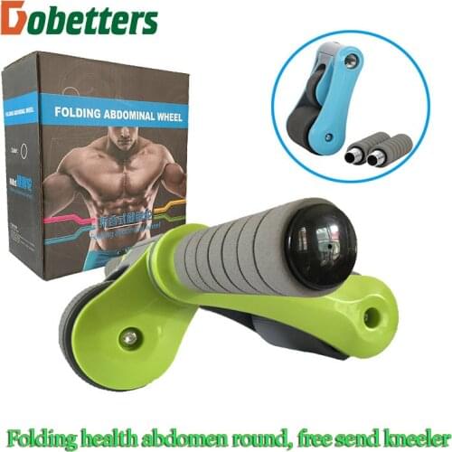 Fold healthy abdomen round mute household multifunctional double wheel healthy abdominal organ sport abs wheel gear Ab Rollers
