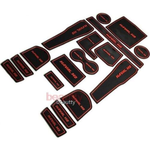 Door slot pad water coaster anti-skid pad for greatwall haval H2 2017-2018 red logo