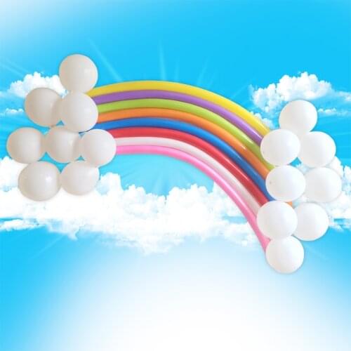 27pcs/lot Magic Balloons Inflatable Rainbow Long Air Balloon DIY Modelling Clown Balloon Birthday Party Decorations Supplies