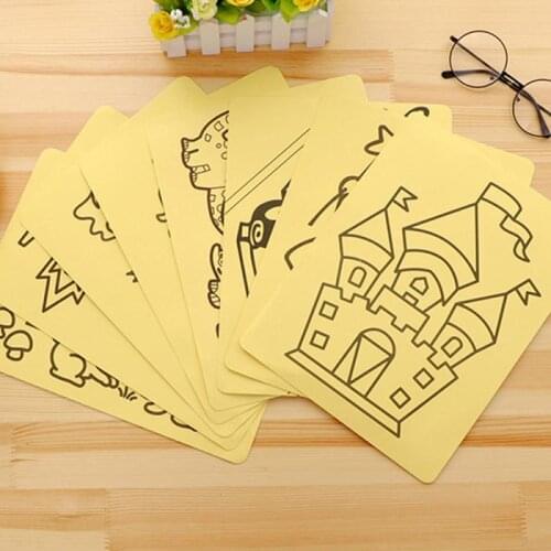 1pcs Creative Cartoon Children Sand Painting Educational Toys To Send Colored Sand Student Toys Drawing Toys