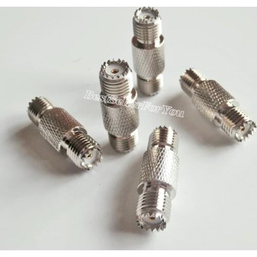 1Pcs Mini UHF Female Jack To Connector MiniUHF Female Straight RF Connector Converter Adapter