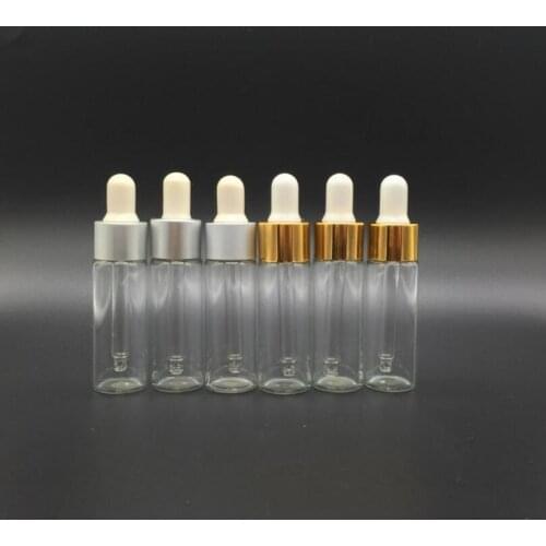 360pcs 15ml Mini Clear Glass Dropper Bottle, 15cc Transparent PIpette Dropper Vial wholesale