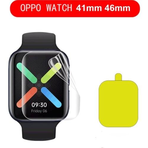 5Pcs TPU Protective Film Screen Protector For OPPO Watch 41mm 46mm Sports Smart Watch soft Hydrogel Films Guard Anti-shatter