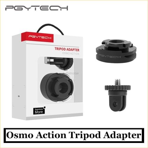 PGYTECH Osmo Action Tripod Adapter with 1/4 Screw for DJI Osmo Action for GoPro Sport Camera Accessories in stock original