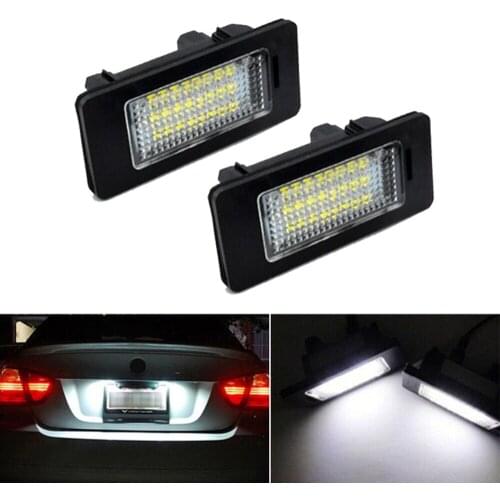 2Pcs For BMW 5 Series E60 E39 E61 E70 E71 E72 E82 E84 E88 E90 E91 E92 E93 12V Car LED License Plate Light 6000K Xenon Parts 12V