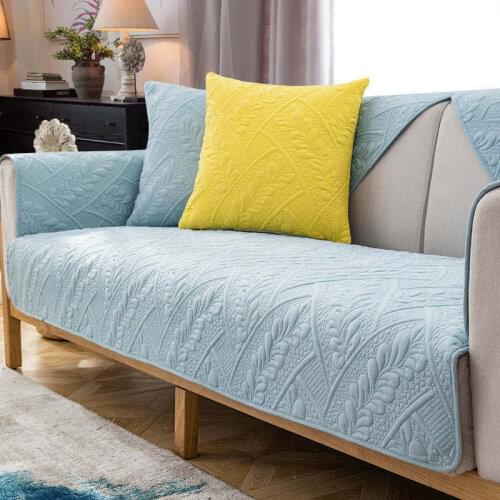 New Delicacy 3D Leaf Theme Sofa Cover Quality Comfortable Anti-Slip Couch Towel All Seasons 1Pcs Sectional Slipcover Protector