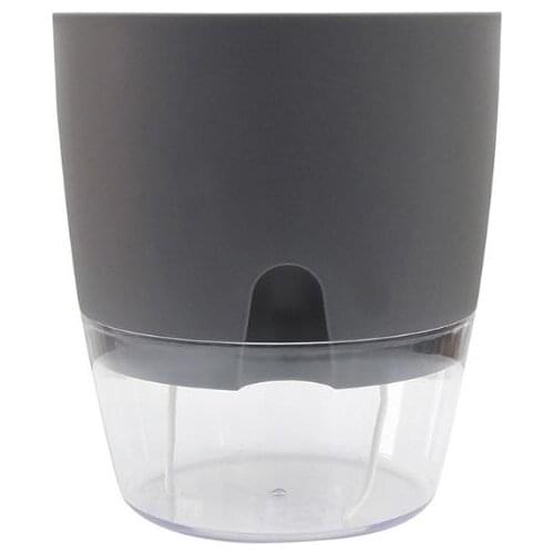 Elf Watering Planter Handmade 2 Layer Self Watering Plant Flower Pot With Water Container Home Garden Decor Round Flowerpot-XS