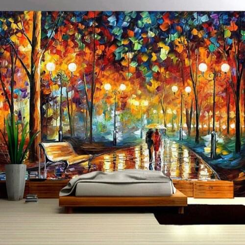 Photo Wallpaper 3D Abstract Tree Colorful Oil Painting Murals Living Room Dining Room Art Background Wall Cloth Papel De Parede