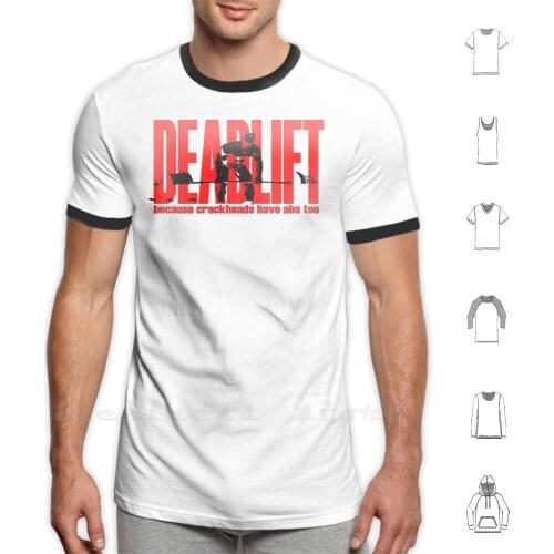 Deadlift T Shirt Big Size 100% Cotton Deadlift Squat Abs Powerlifting Strongman Bodybuilding Bench Lift 4everbulk Bulk Forever