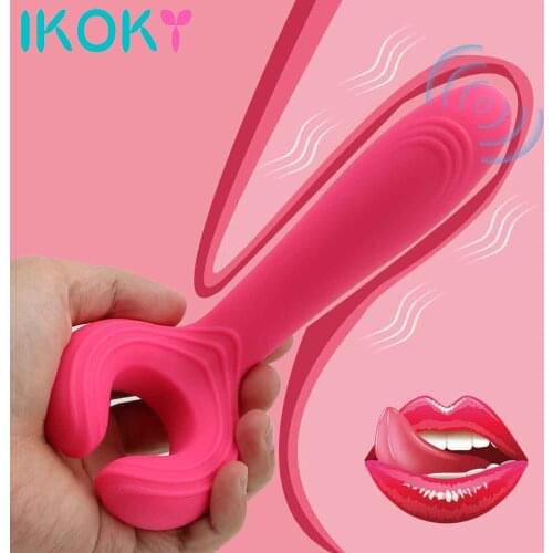 IKOKY 12 Speed Nipple Clip Dildo Vibrator G spot Stimulate Vibrators Clitoris Vaginal Massager Female Masturbation
