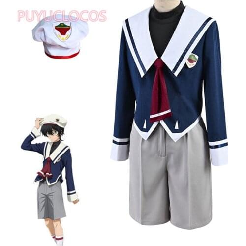 SK8 SK∞ the Infinity Miya Cosplay Costume Men School Uniform Japanese Anime Tops Jacket Pants Hat Suit