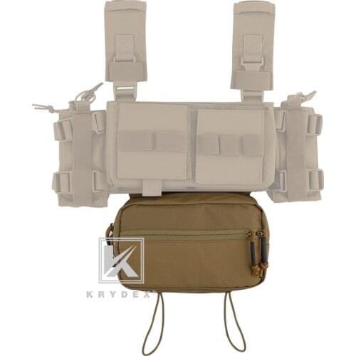 KRYDEX Spiritus Tactical SACK Abdominal Pouch For MK3 Chest Rig Plate Carrier Nylon Fanny Pack Abdominal Carrying Accessories CB