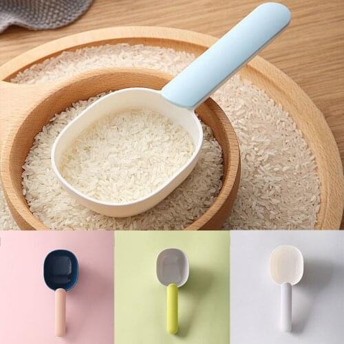 Multi-function Rice Spoon Scoop Ice Grain Shovel Coffee Beans Bag Clip Pet Cat Dog Food Scoop Measuring Home Kitchen Storage