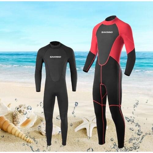 2MM Neoprene Wetsuit Men Scuba Diving suit deep spearfishing wear Snorkeling Surfing one piece suit winter thermal swimsuit