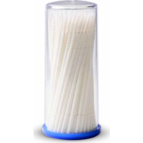 2019 New long head 100pcs Disposable Makeup Eyelash swab Micro Mascara Brush Eyelash Extension Individual Lash Eyelash swab