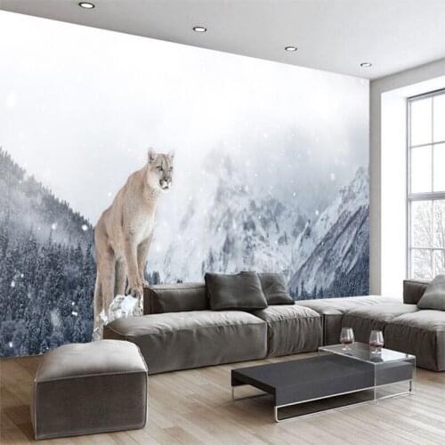 New Arrival Animal Lion Wallpaper Canvas Sofa TV Background Mural photo wallpaper Living Room Bedroom Home Decor