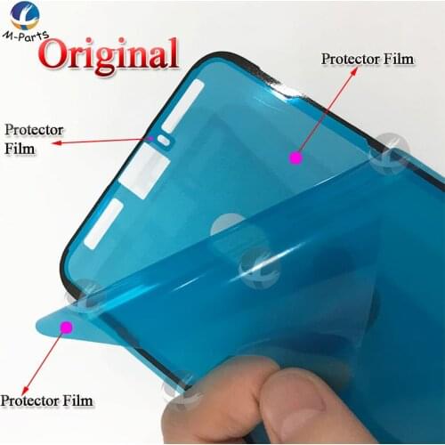 Original Waterproof Adhesive Three Layer Protector Film For iPhone 6S 7 7P 8 8P Plus X XS XR 11 Pro Max LCD Screen Frame Sticker