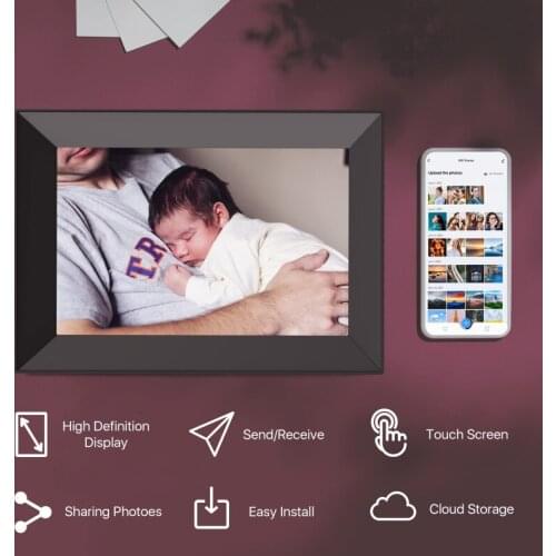 Support App Control Sd Card Usb Card Reader Cloud Storage 8 Inches Wifi Smart Photo Digital Touch Frame Us And Europe Hd Ips Tim