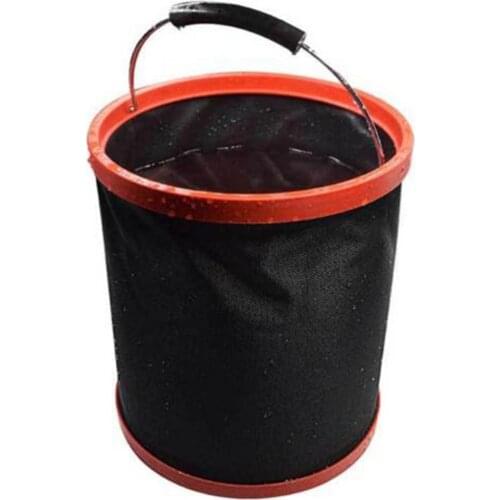 Portable 12L Car Bucket Boating Camping Fishing Oxford Cloth Portable Folding Water Bucket
