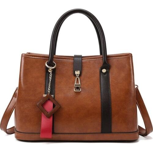 Luxury Handbags Women Bags Designer Shopping Fashion Tote Bag Ladies Leather Large Capacity Messenger Bags Brown Retro Handbag