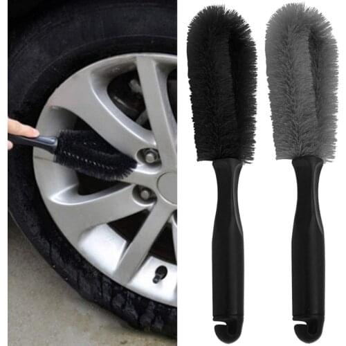 Car Wash Wheel Brush Tire Cleaning Brushes Tool Car Rim Scrubber Cleaner Duster Plastic Handle Motorcycle Truck Wheels Washing