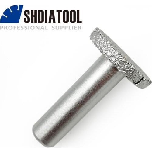 SHDIATOOL No.23 Vacuum Brazed Diamond Router Bits With 1/2" Shank Router cutter For stone edge profiling and cutting