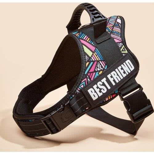 Dog Harness，No Pull Dog Vest for Small Medium Large Dogs，Easy Control Handle and Adjustable Reflective Pet Harness for Walking