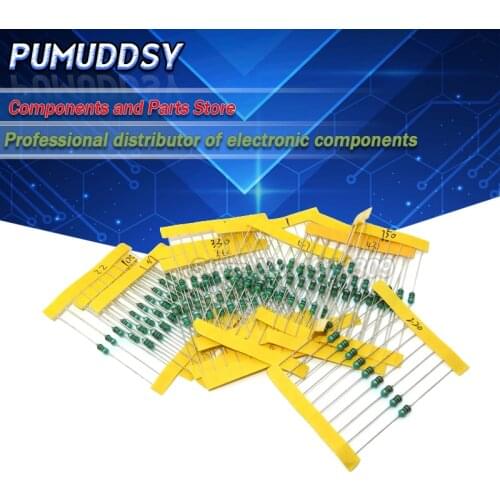 12valuesX10pcs=120PCS 0307 1/4W 0.25W inductor 1uH-1MH component sample Assorted kit new and