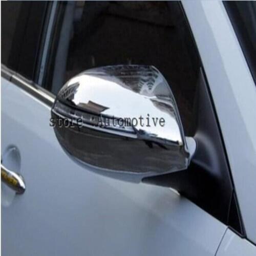 2pcs ABS Chrome Car Rearview Mirror Rain Eyebrow Side Shineld Cover For Kia Sportage r 2011 2010 2012 2013 2014 2015 2016 2017