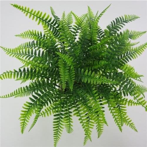 42cm 7 Forks Artificial Persian Leaf Plant Fake Lifelike Plastic Wedding Background Decoration Lysimachia Fern Floral Decor