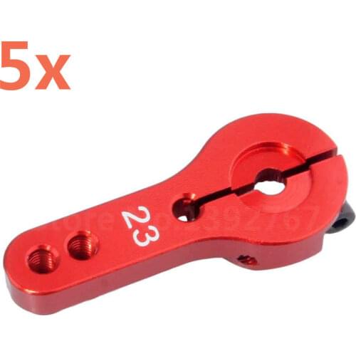 5pcs/lot CNC Aluminum Alloy Servo Arm Horn 23T AL For 1/10 1/8 Scale Models RC Car Torque Metal Pro Standard Servo