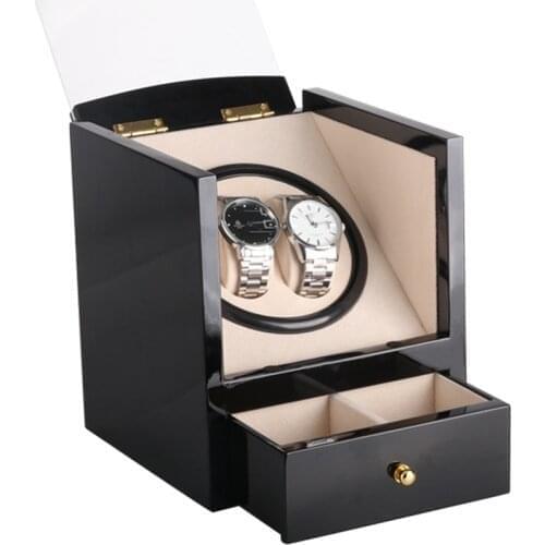 Electric Shaker Watch Winder Storage Box Luxury Double Watches Display Single Motor Box Automatic Winding Watch Collection