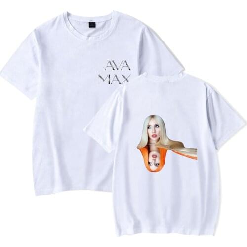Ava Max T shirt Cotton +Polyester Men Women Fashion 2021 Summer Tees Casual Tshirts Boys Girls Harajuku Ava Max Tops Clothing