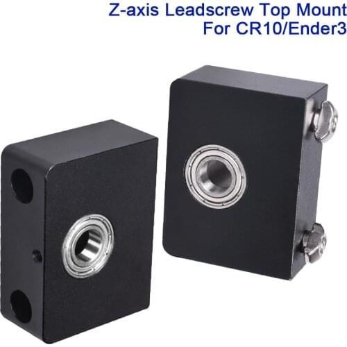 Z-axis Lead Screw Top Mount Aluminum Nut Mount Fixed Bracket For CR10 ender 3 Pro Z-rod Bearing Holder 3D Printer Parts Control