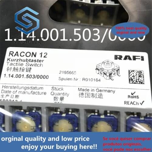 5pcs only orginal new Imported German RAFI 1.14.001.503 0000 SMT KONE elevator button 12x12x5 switch