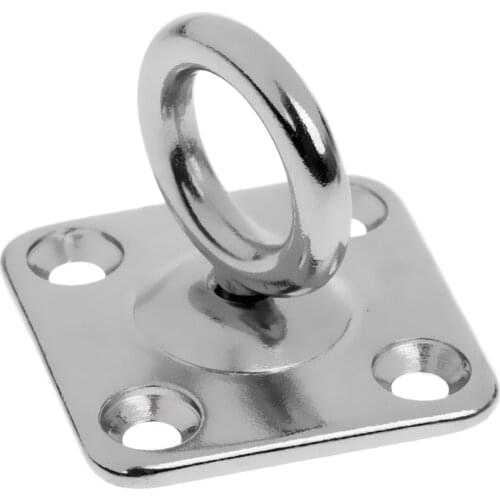 316 Stainless Steel Square Swivel Pad Eye Plate Eye Hook Shade Sails Mounting Fixing Kit Marine Boat Rigging Hardware 5mm 6mm