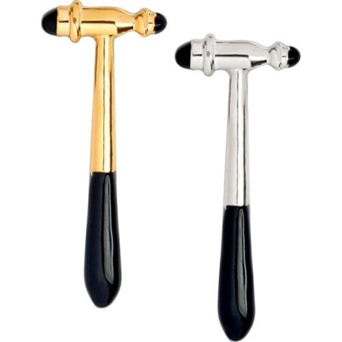 Fashion medical equipment zinc alloy reflective enamel hammer brooch doctor / nurse student tool lapel badge