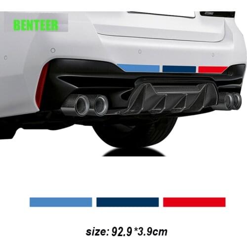 KK M Performance Car Rear Bumper Sticker For Bmw E38 E39 E46 E53 E60 E61 E64 E70 E71 E85 E87 E90 E83 F10 F30 F20 F35 GT