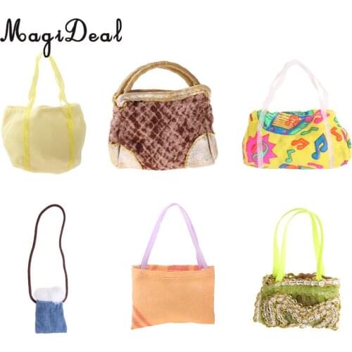 MagiDeal Handmade Different Kinds Handbag Model Lovely Mini Toy For 1/6 Scale Dolls