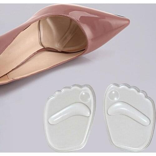 Silicone Gel Forefoot Insole Shoes Pads High Heel Soft Orthopedic Insole Anti-Slip Foot Protection Foot Cushions Pain Relief