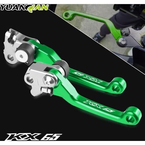 KX 65 80 85 125 250 250F 450F Motorcycles Dirt Bike Pivot Foldable Brake Clutch Levers For Kawasaki KX65/KX80/KX85/KX125/KX250