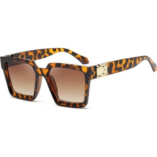 1PC Square Sunglasses Women Luxury Brand Retro Oversized Women Sunglasses Luxury Mirror Glasses Driver Goggles Vintage Oculos